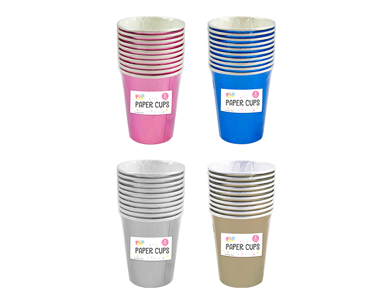 Metallic Paper Cups 8pk